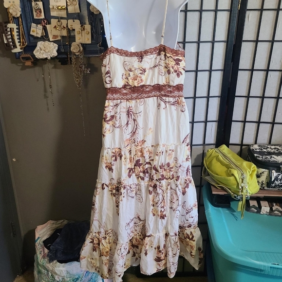 PAPILLON spaghetti strap summer dress M - Picture 2 of 7